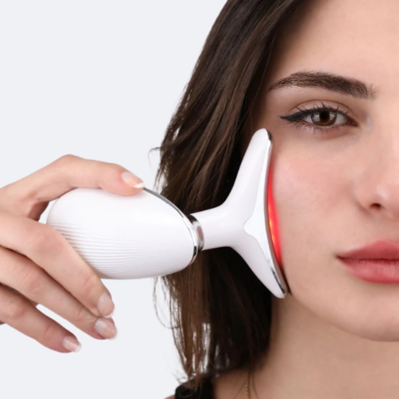 Facial Sculpting Massager – Ion, Heat & LED Care